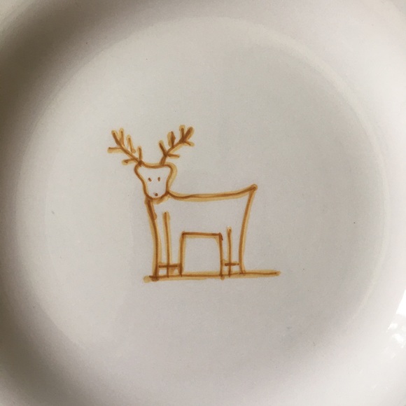 Set of 4 Pottery Barn Stag Dinner Plate Dishes - Picture 3 of 5